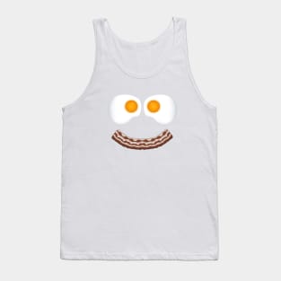 Eggs and Bacon Smiling Face Tank Top